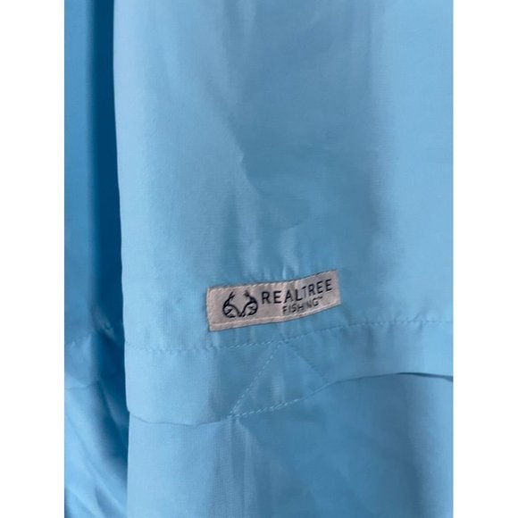 Realtree Fishing - Men's Blue Vented Fishing Shirt - Size M - Picture 6 of 7